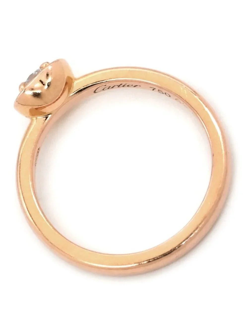 Cartier Ring Diamant Leger Heart Diamond Pink Gold